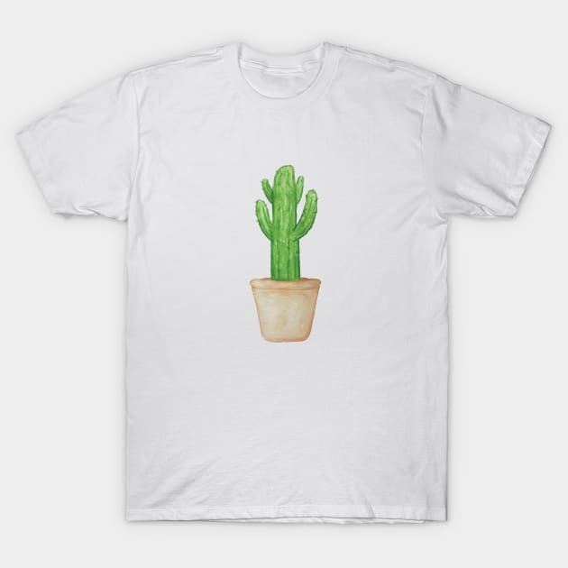 Watercolor Saguaro T-Shirt by chris@christinearnold.com